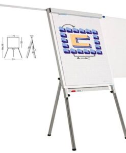 Flipchart magnetic SMIT cu brate laterale